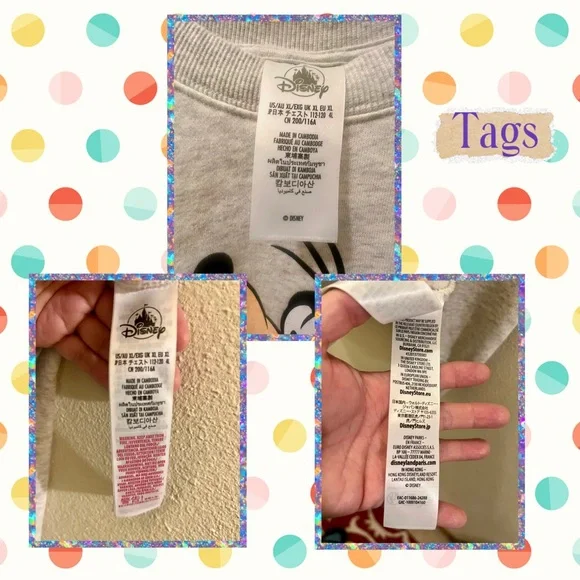 Disney Light Gray Sweatshirt with Mickey & Friends - Picture 4 of 4